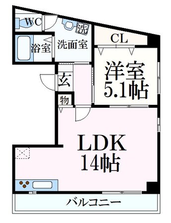 三ノ宮駅 徒歩7分 3階の物件間取画像